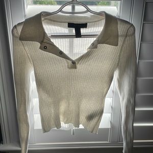 forever 21 button up collar sweater